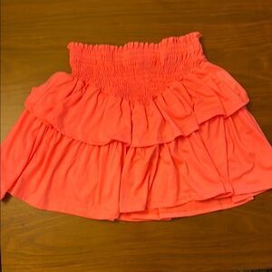 Tweenstyle Orange Pink Bubble Mini Skirt